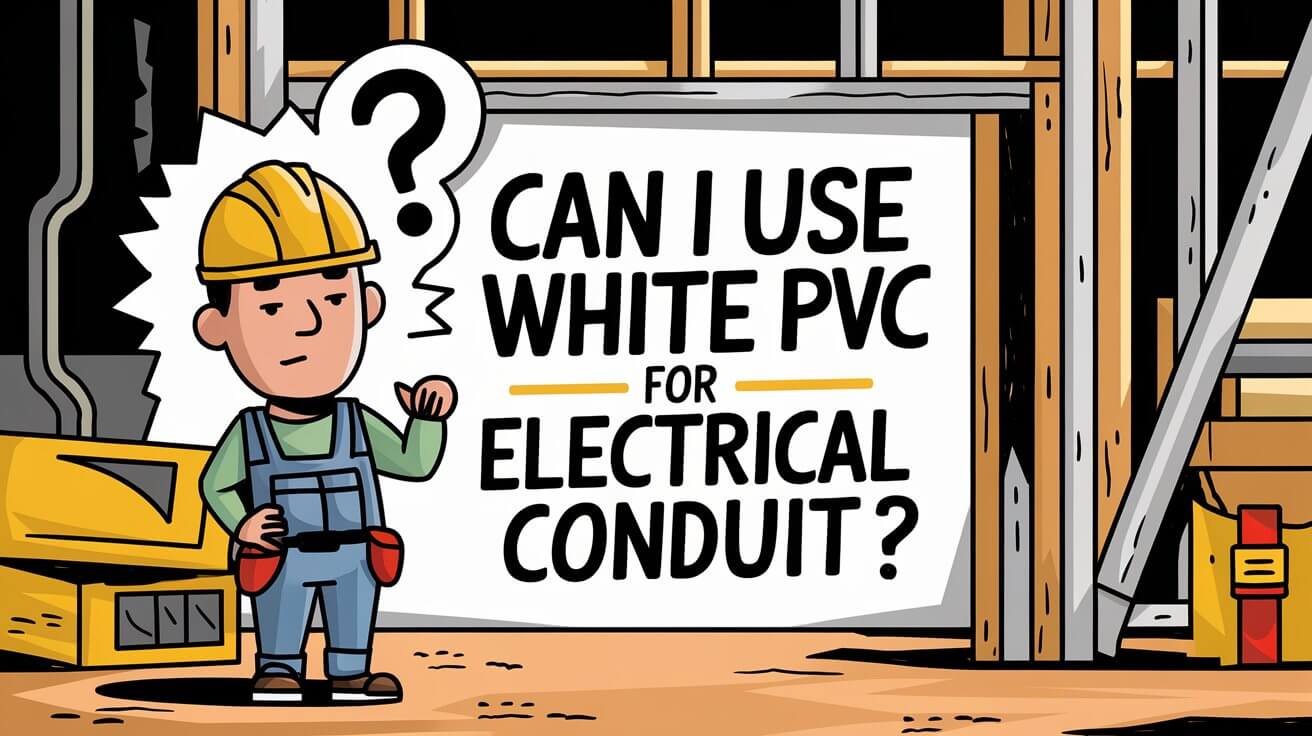 Can i use white PVC pipe for electrical conduit