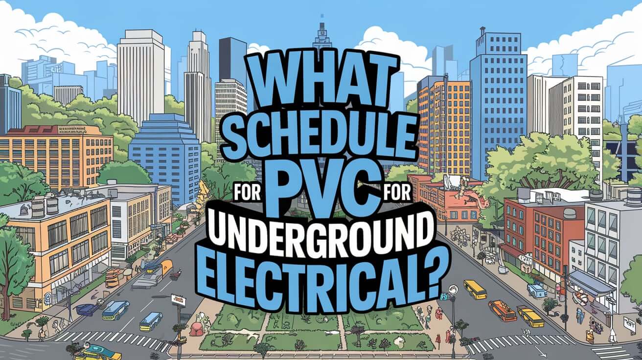 What Schedule PVC for Underground Electrical