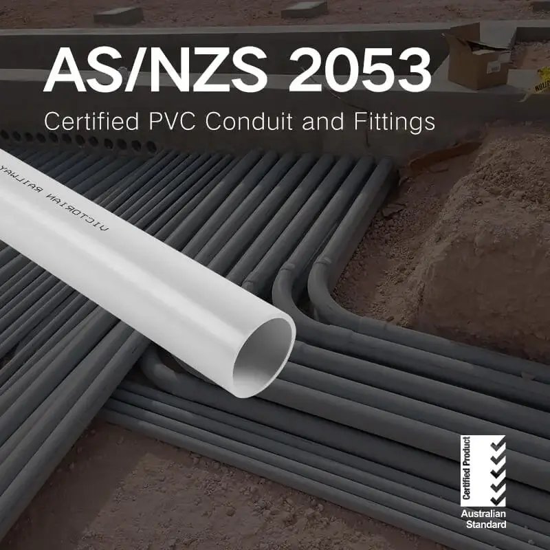 AS NZS 2053 pvc conduit and fitting