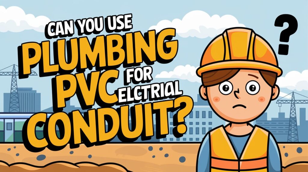 Can You use Plumbing PVC for Electrical Conduit