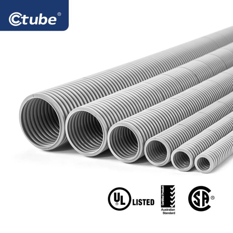 Flexible Pvc Electrical Conduit Pvc Flex Corrugated Conduit Pipe Ctube