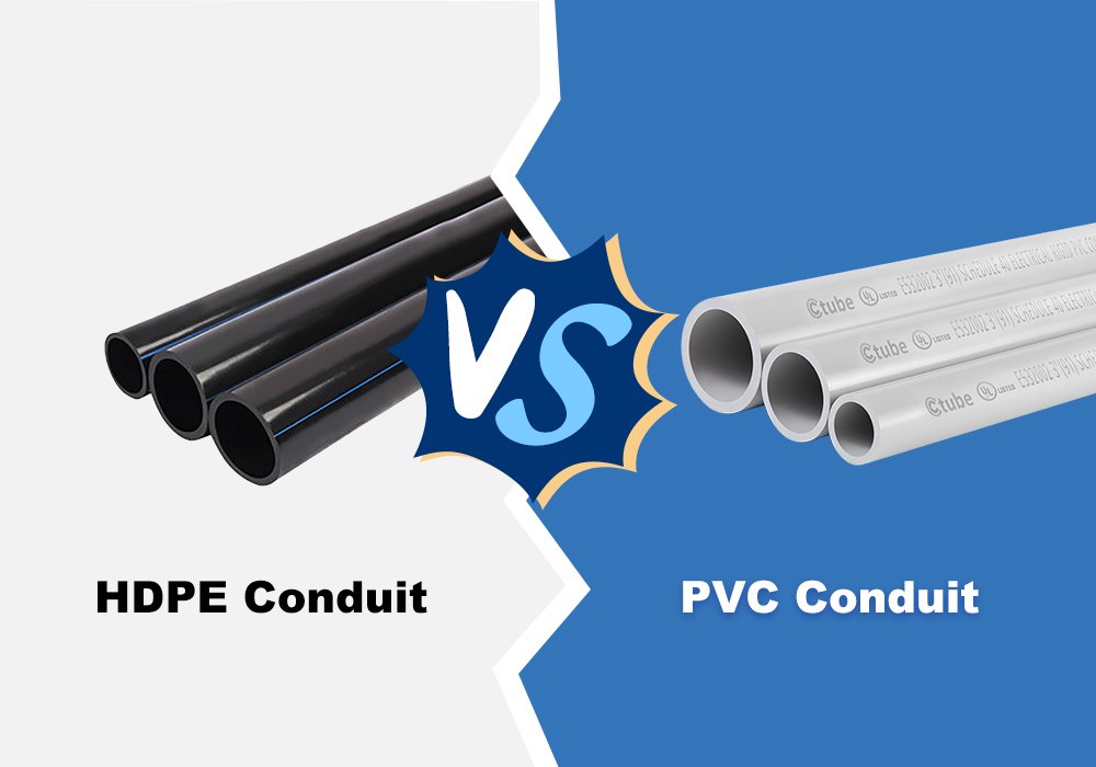 Comparación de conductos de HDPE y PVC: una guía completa