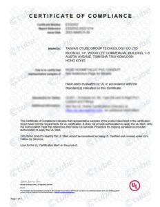 Certificación listada por UL