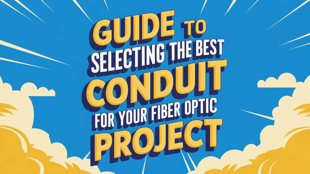 Guide to Selecting the Best Conduit for Your Fiber Optic Project